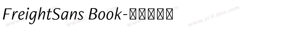 FreightSans Book字体转换